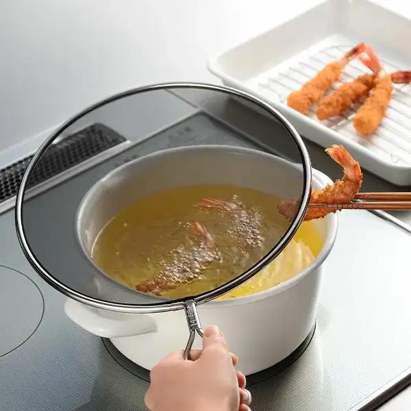 油ハネを防ぐメッシュカバー 24cm ステンレス製 キッチン用品 燕三条製 [leye]【010P153】