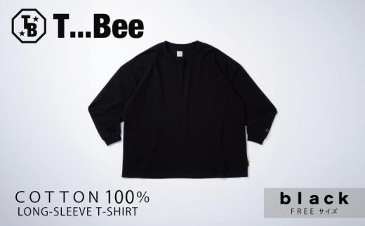 橘織物　T...Bee　長袖 Tee Black （009_5224）