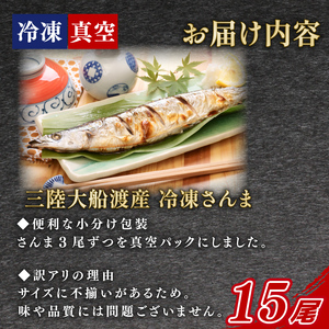 訳あり さんま 15尾 いか一夜干し 2尾 ＼ さんま ／