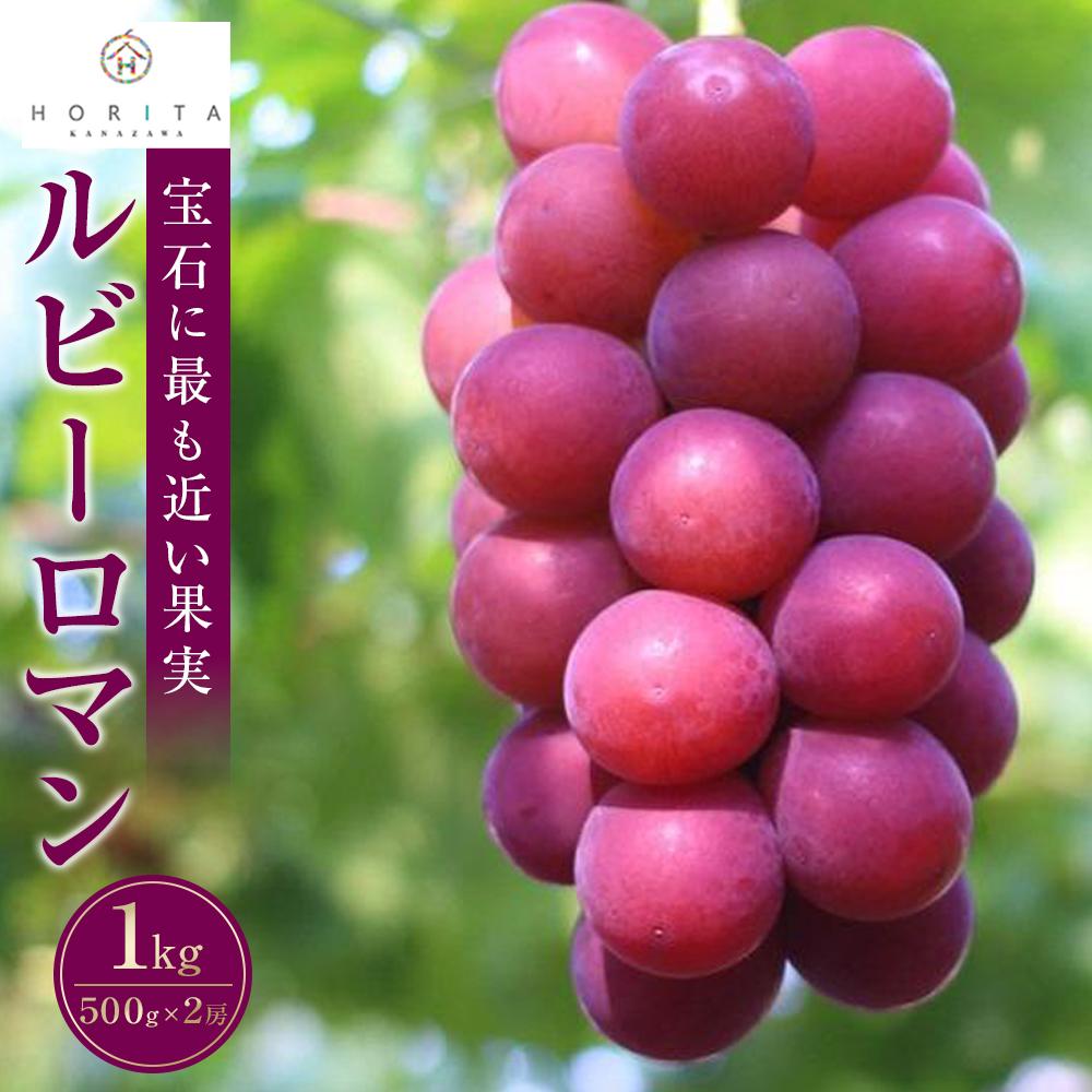 【ふるさと納税】【2026年 先行予約】ルビーロマン 1kg（500g×2房） | 葡萄 ぶどう ブドウ フルーツ 果物 くだもの 食品 人気 おすすめ 送料無料