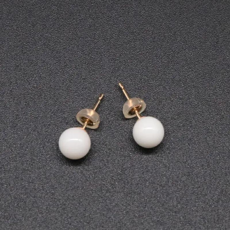【サンゴ】白サンゴピアス