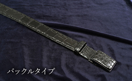 ベルト メンズ ツヤワニ クロコベルト 幅35mm クロ 手縫いステッチ レザー 革 本革 革製品 クロコダイル ワニ革 クロコダイルベルト ワニ革ベルト レザーベルト メンズベルト 黒 日本製 東京