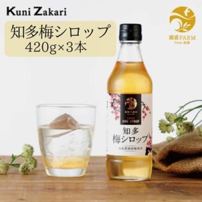 ふるさと納税 美浜町 梅シロップ420g×3本　希釈用　中埜酒造
