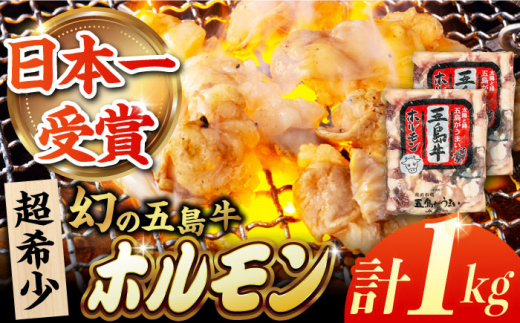 幻の五島牛ホルモン 1kg 味付け無し 五島市/ごとう農業協同組合 [PAF030] 五島牛 冷凍 国産牛 国産 国産牛 牛肉 牛 肉 おにく お肉 ブランド牛 牛モツ モツ ホルモン セット 詰合せ 詰め合わせ