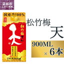 【ふるさと納税】【宝酒造】松竹梅「天」（900ML紙パック×6本） | タカラ 京都 お酒 日本酒 清酒 人気 おすすめ 定番 おいしい ギフト プレゼント 贈答 ご自宅用 お取り寄せ