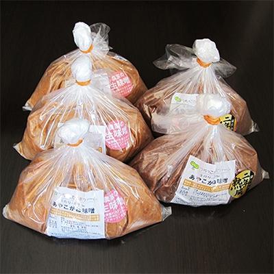 ふるさと納税 南会津町 熟成の違いが楽しめます!南会津町産　一年熟成・二年熟成あやこがね味噌セット(合計5kg)