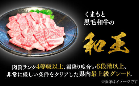 くまもと 黒毛和牛 和王 肩ロース 焼肉用 約800g（約400g×2P）ロース焼肉[AYBR027]