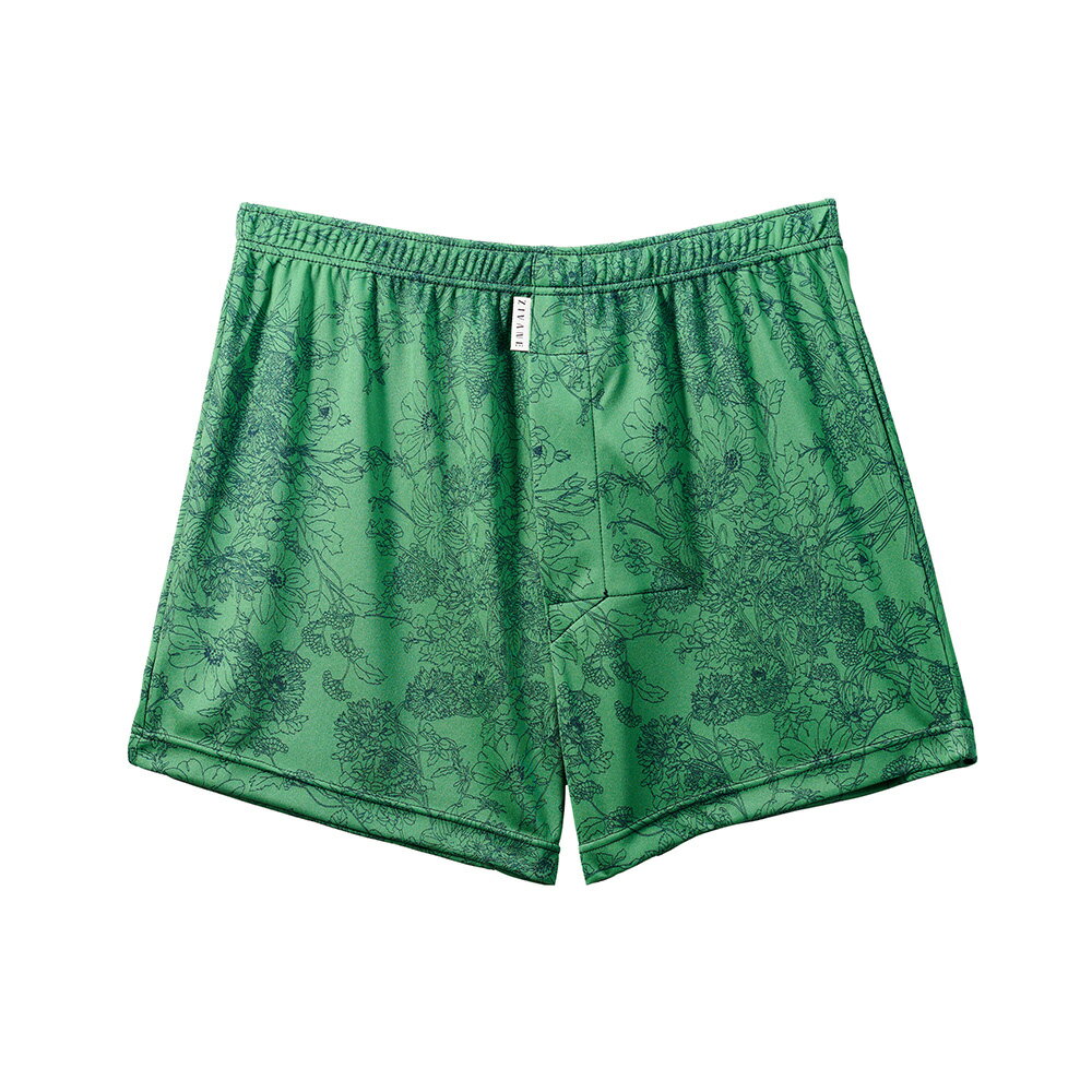 【ふるさと納税】メンズ 下着 ショートトランクス 04/ZIVANE/Botanical Green 1枚/締め付け感の無い/専用BOX付き アンダーウェア