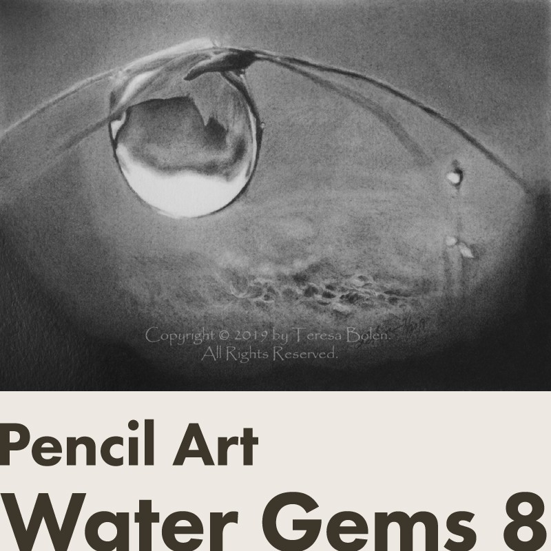 鉛筆画 Water Gems 8