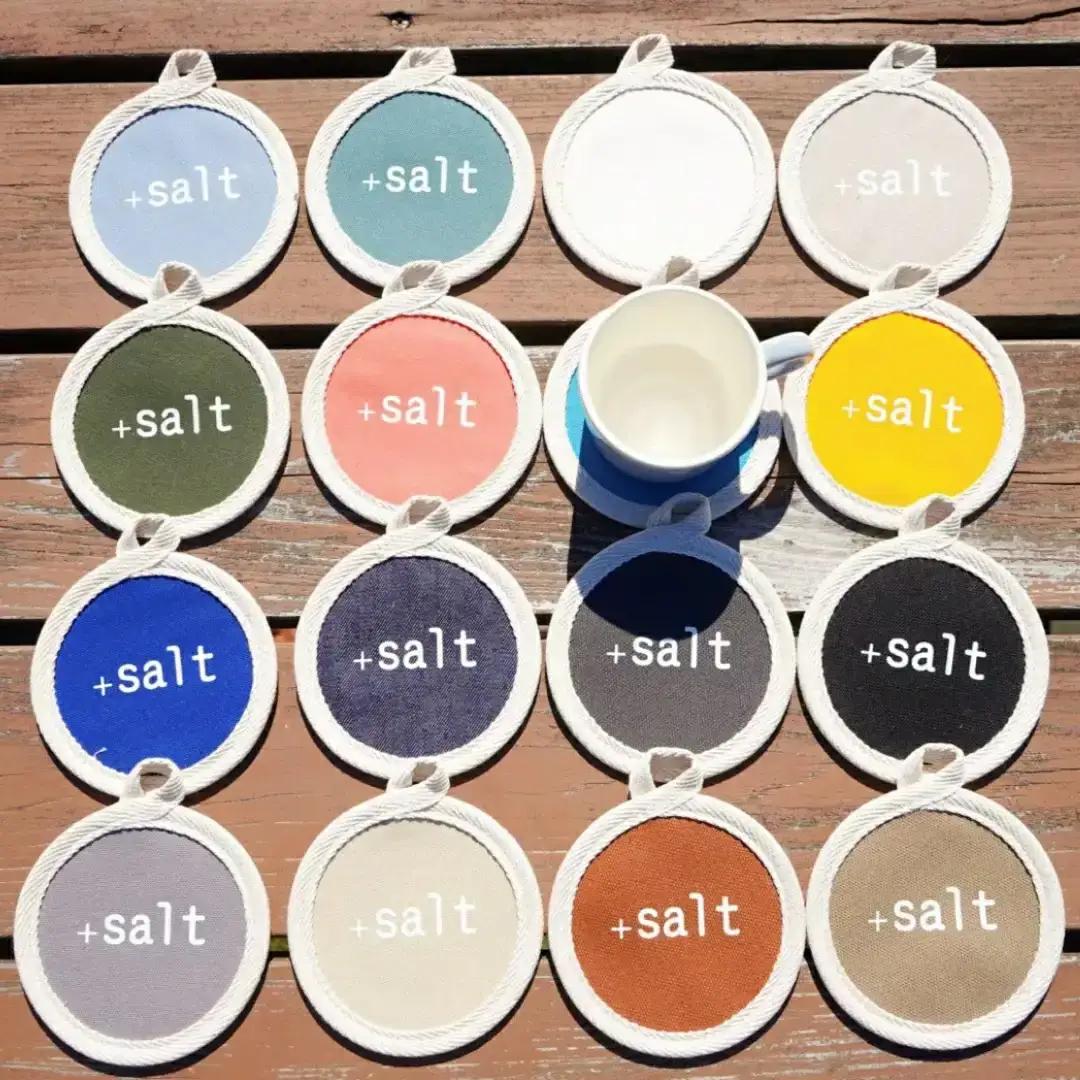 ランチョンマット＆コースター４枚セット おしゃれ SDGｓ アップサイクル [+salt (プラスソルト)] 【010S333】