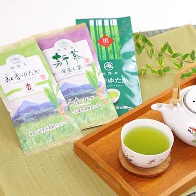 ふるさと納税 南九州市 ゆっくりした時間を♪知覧茶(香・深むし茶・里)飲み比べセット |  | 01