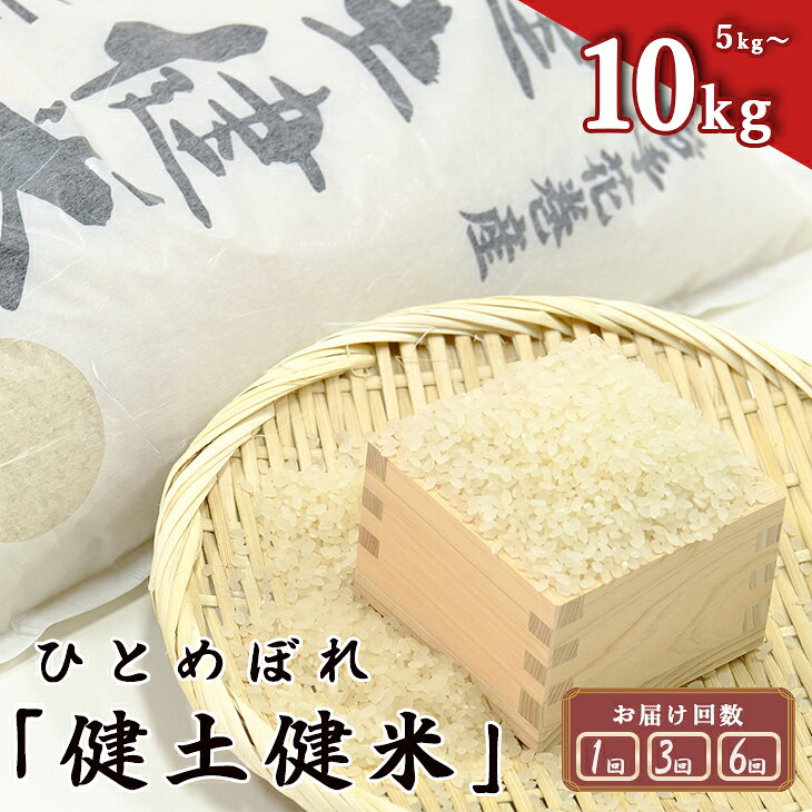 【ふるさと納税】花巻産「健土健米」ひとめぼれ 5kg・10kg 選べる 令和8年産 お米 米 定期便 花巻市 岩手県