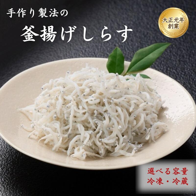 【ふるさと納税】【年内発送可】 ご家庭用 和歌山県産 釜揚げしらす ＜容量・冷蔵・冷凍選べる!＞ 500g 1kg / しらす丼 丼ぶり シラス 冷蔵 ギフト お取り寄せ 和歌山県 田辺市