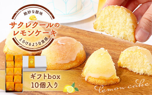 
レモンケーキ ギフトbox 10個入り　BJ003
