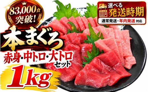 国産 本マグロ まぐろ マグロ 鮪 本鮪 クロマグロ 赤身 大トロ 中トロ トロ 刺身 お刺身 刺し身 さしみ 1kg 選べる配送月 / 冷凍 海鮮 魚 魚介 鮮魚 海鮮丼 和歌山県 串本町 ふるさと納税【nks105B】