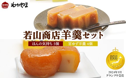 
            グランプリ受賞若山商店羊羹セット（第71回「ジャパン・フード・セレクション」グランプリ受賞 2024年1月） ※離島への配送不可
          