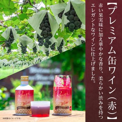 ふるさと納税 笛吹市 モンデ酒造の プレミアム缶ワイン 赤・白 300ml 12本入  山梨県 笛吹市 |  | 01