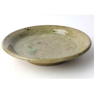 伝統のやちむん　灰釉 5寸丸皿 ペア　【仁陶器工房】【1724486】