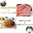 【ふるさと納税】しゃぶしゃぶ肉 もも肉 500g ポークハンバーグ 2個 セット 詰め合わせ 長谷川の自然熟成豚 湯煎 湯せん おかず 惣菜 ハンバーグ レトルト食品 簡単調理 しゃぶしゃぶ しゃぶしゃぶ用 モモ肉 豚 ぶた ブタ 豚肉 肉 お肉 青森 青森県　定期便・鯵ヶ沢町