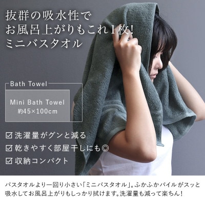 (今治タオル)ホテルズミニバスタオル3枚＜シルバーグレイ＞ヒオリエ I001910MBT3SGY