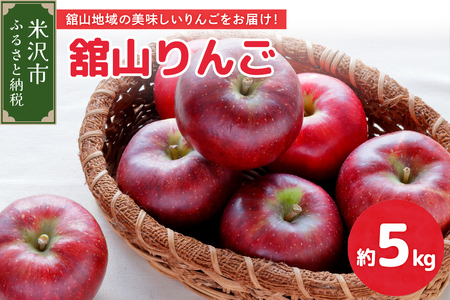 【先行予約】 令和8年産 舘山りんご 品種おまかせ 約5kg 16玉 ～ 20玉
