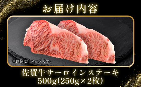 艶さし！【A4～A5】佐賀牛サーロインステーキセット　500ｇ（250ｇ×2枚）						