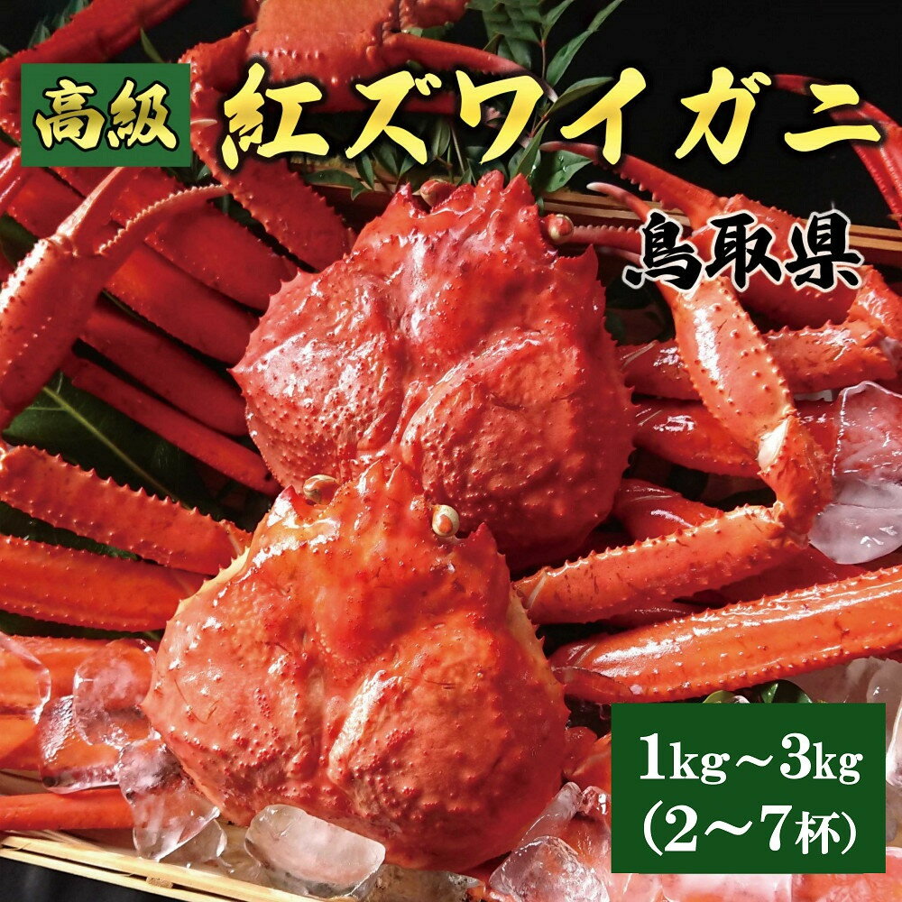 【ふるさと納税】【内容量が選べる】鳥取産 特撰 紅ズワイガニ【釜茹で】1kg 2～3杯～3kg 6～7杯 | 蟹 かに ズワイガニ 紅ズワイ ゆで蟹 茹で蟹 家庭用 鳥取県産 北栄町 おすすめ 人気