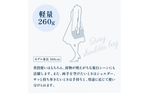 ２ｗａｙショルダーバッグ（R-0774 10101）ダークブルー〈キタムラ〉 