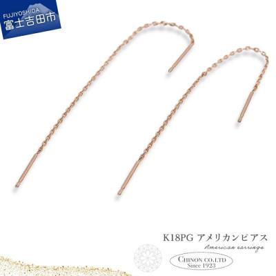 ふるさと納税 富士吉田市 K18PG　アメリカンピアス　CS-700