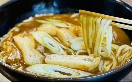 氷見うどん細麺6本入りと洋食屋ハローの氷見カレー4個セット