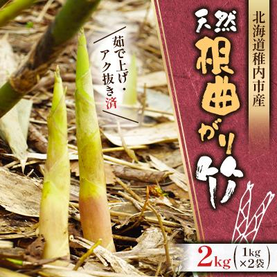 ふるさと納税 稚内市 天然根曲がり竹2kg