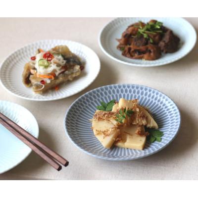 ふるさと納税 瑞浪市 【3色SET】美濃焼 さざなみ 16皿 16.3×2.4cm 200g |  | 03