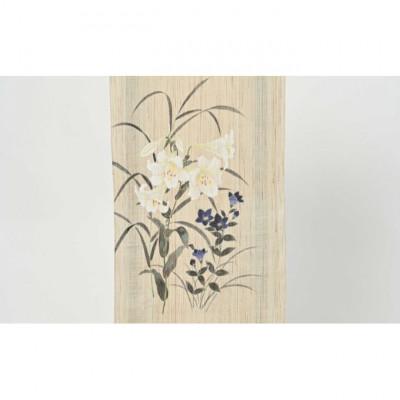 ふるさと納税 伊丹市 名古屋帯　麻　白いゆり柄　お仕立て上がり[54030299] |  | 03