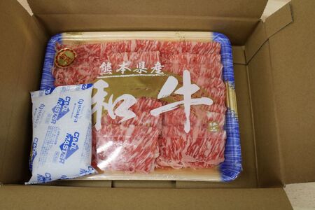【熊本県産】GＩ認証 くまもとあか牛 特選 すきやき 500g 熊本県産 くまもとあか牛 特選 すき焼き 500g 国産牛 あか牛 赤身 霜降り 牛肉 牛 国産 肉 薄切り すき焼き しゃぶしゃぶ 鍋