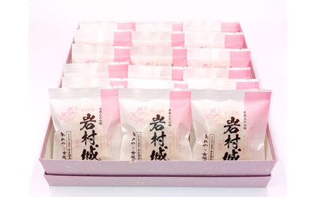 岩村城最中 18個入り / 最中 もなか お菓子 和菓子 / 恵那市 / かめや菓子舗[AUAZ013]