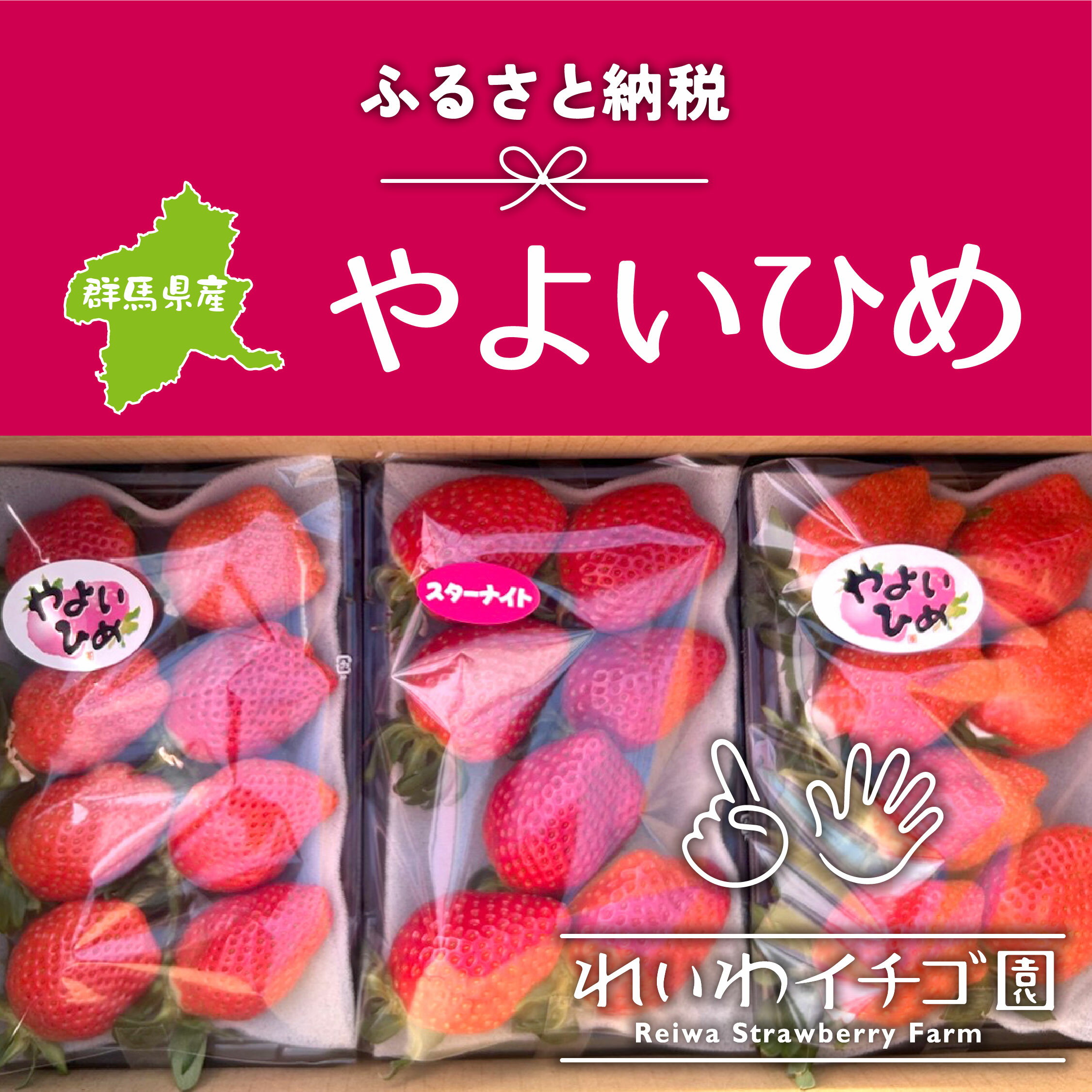 【ふるさと納税】＜2026年 先行予約＞やよいひめ おすすめいちご 320g×3トレー｜ 朝採れ やよいひめ たっぷり 贈答用 新鮮 特大 完熟 いちご 旬 苺 ストロベリー 高級 産地直送 果汁 甘い 人気 高評価 有機肥料 生産 生産量 産地 高糖度 プレゼント 群馬県 前橋市 R4-111