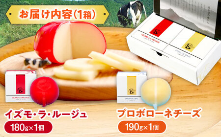 2種のチーズを食べ比べ！チーズ2個セット（プロボローネチーズ・ゴーダチーズ） 島根県雲南市/木次乳業有限会社 [AIBH009]