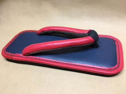 レザー雪駄 (革底) 【浅草の靴職人橋本公宏氏がハンドメイドでお作りする「上質な雪駄」】(サイズ：M(24.5～26.0cm)) M(24.5～26.0cm)