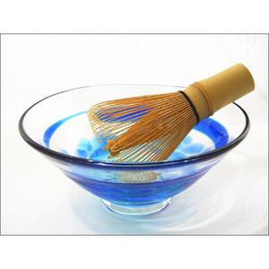  ガラス抹茶碗　(玉藻～青～)| 抹茶 抹茶