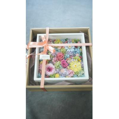ふるさと納税 吹田市 プリザーブドフラワー　春色のフレームアレンジメント |  | 03
