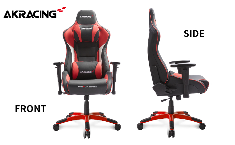 AKRacing Pro-X Gaming Chair (Red) JP エーケーレーシング ゲーミングチェア（ヘッドレスト・ランバーサポート付き） 099H3546