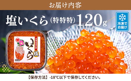 【令和7年新物】塩いくら120g【配送不可地域：離島】【1693868】