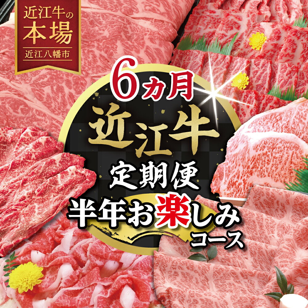 【ふるさと納税】【期間限定】特選近江牛定期便（6カ月）半年お楽しみコース 国産 牛肉 近江牛 ブランド牛 日本三大和牛 肩ロース すき焼き 切り落とし モモ バラ 焼肉 サーロインステーキ ロース