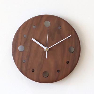 ふるさと納税 宇治市 掛時計(ブラックウォールナット・白針)