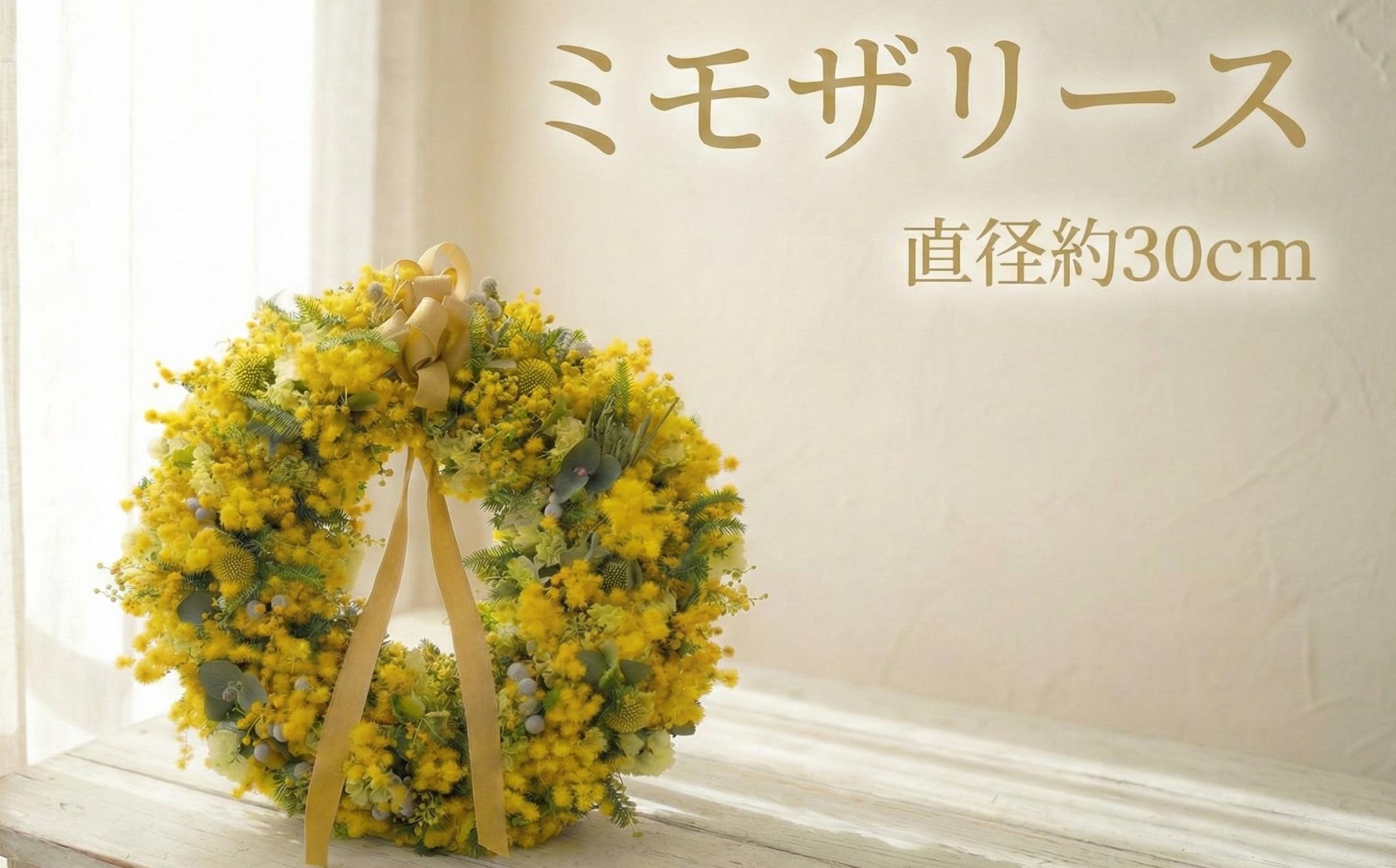 
                  ミモザリース ミモザ リース 先行予約 花 期間限定 ドライフラワー ドライリース フレッシュリース インテリア プレゼント お花 はな おはな ギフト フレッシュ ナチュラル 贈り物 贈答 かわいい おしゃれ フラワー 高額 食べ物以外 壁飾り フラワー アレンジ hana 人気 ヘリアントスガーデン 神奈川 湘南 藤沢
                