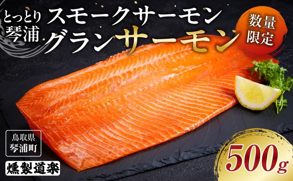 
            【数量限定】スモークサーモン とっとり 琴浦 グランサーモン 500g
          