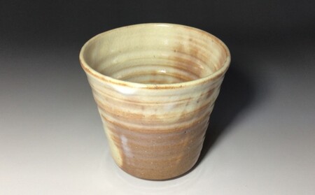 萩焼 広口 フリーカップ 知明作