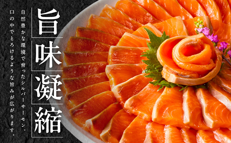 【訳あり】生食用 シルバーサーモン 1kg ポーション【小分け 2-4柵 サイズ不揃い 銀鮭 刺身用 お刺身 魚介 海鮮】 010B1620