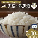 【ふるさと納税】＼選べる容量／立山 天空の散歩道 吟撰米 特吟 精米 5kg 10kg 立山天空米 低温精米 国産 米 お米 日本米 ギフト 贈り物 備蓄 防災 食品 F6T-552var