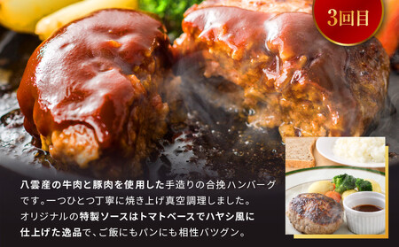 【3ヶ月定期便】ハンバーグ堪能｜ ハンバーグ ハンバーグ ハンバーグ ハンバーグ ハンバーグ